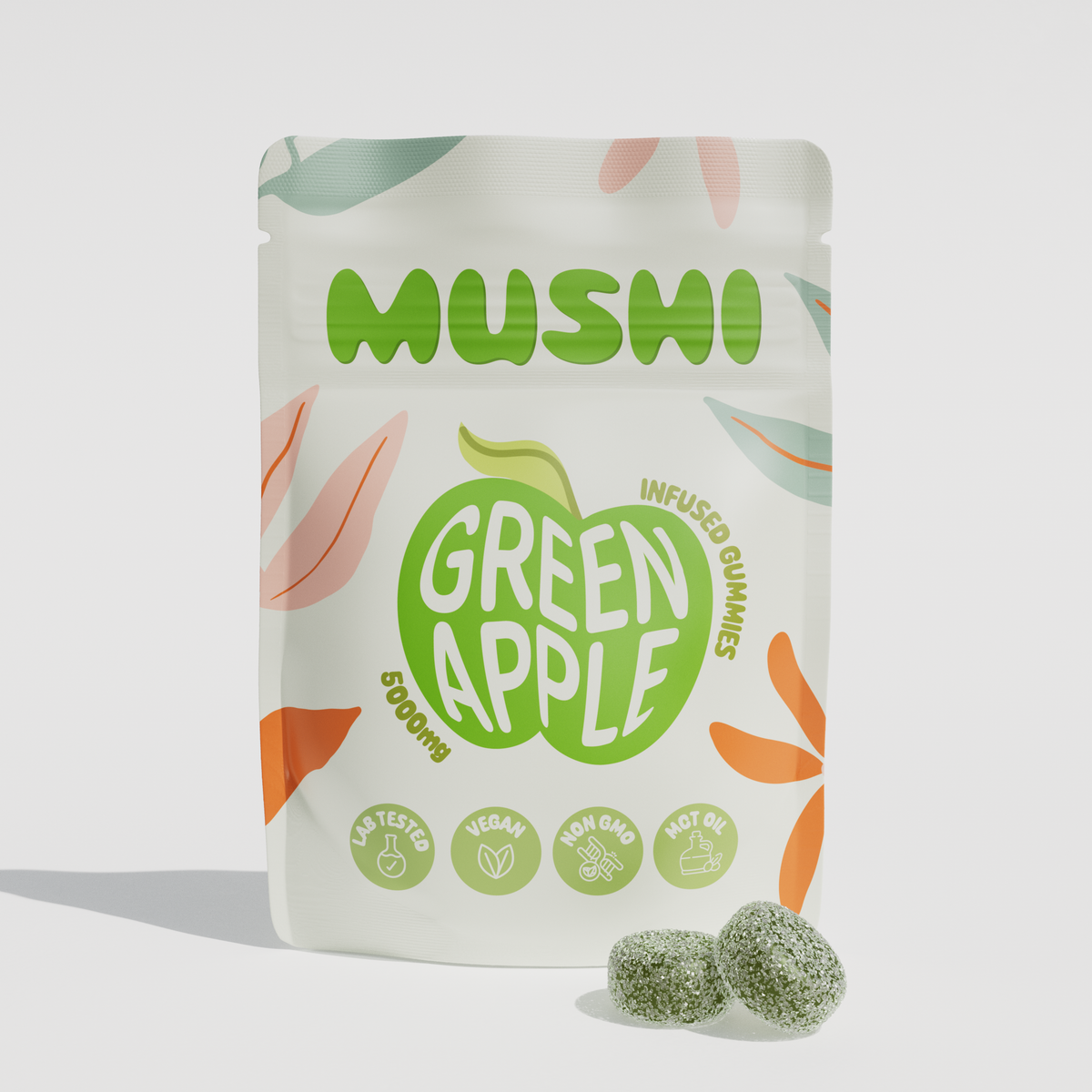 Green Apple Mushi gummies