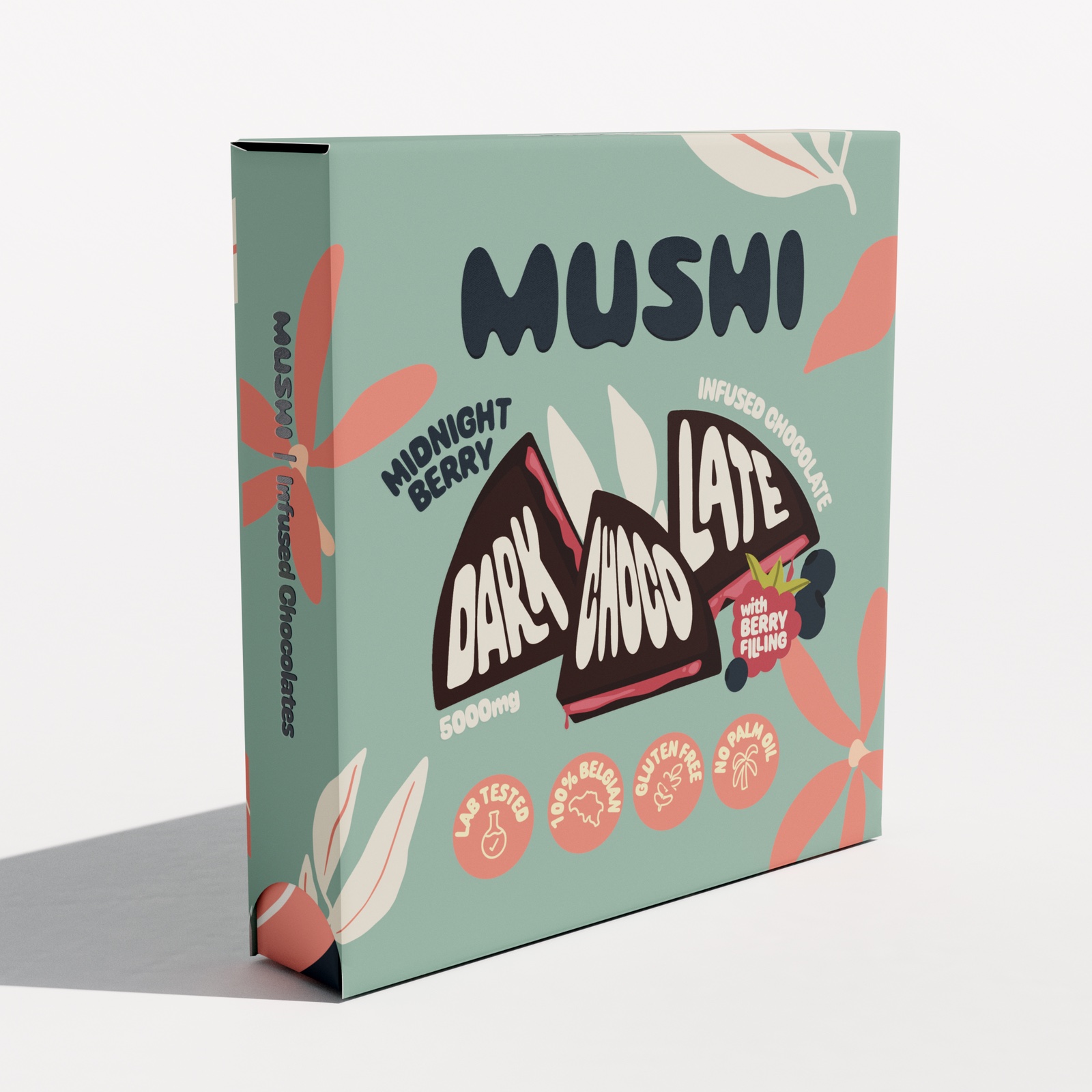 Upright Midnight Berry Mushi chocolate box